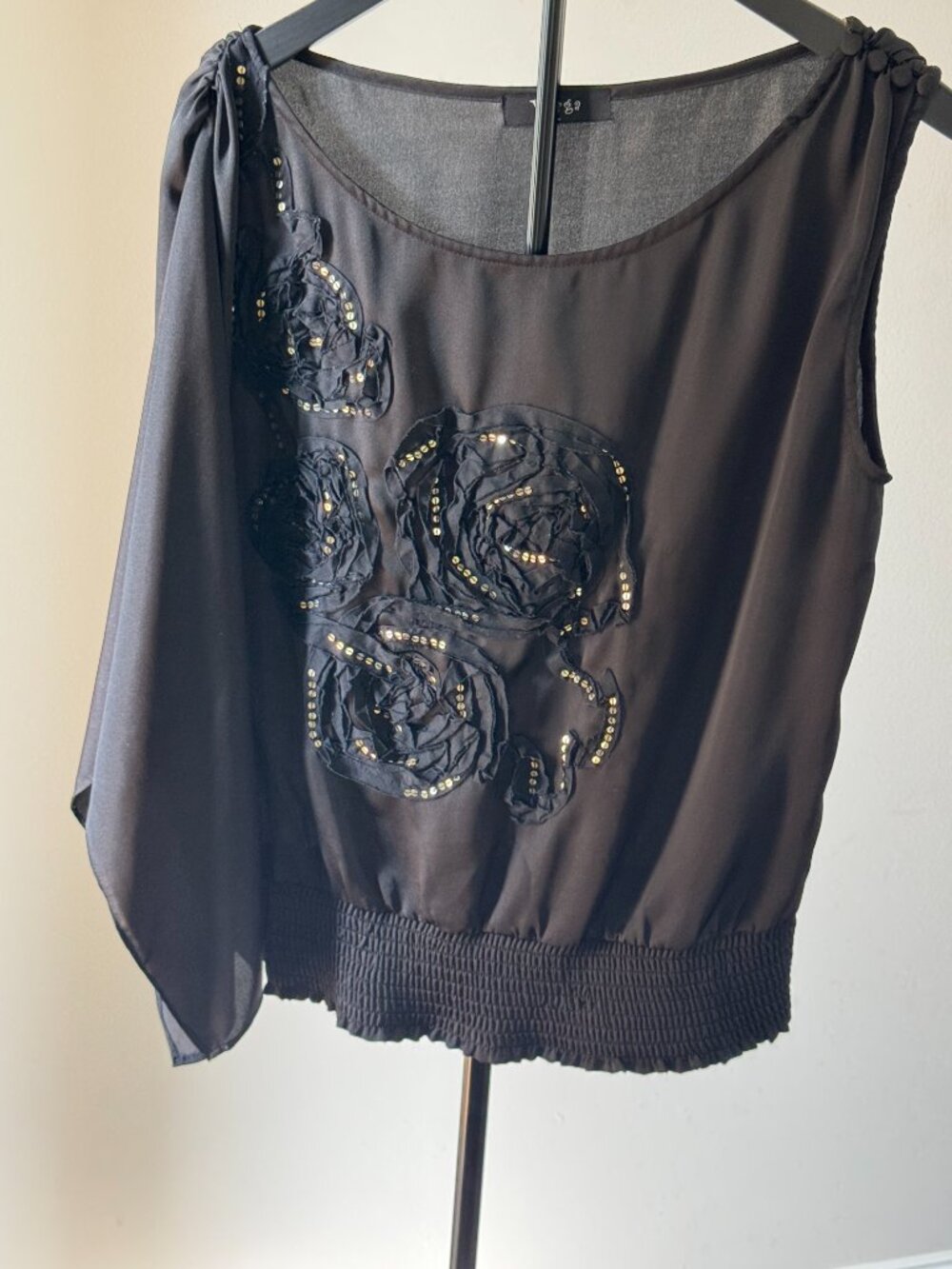 Varga Old Hollywood Glam Blouse Size Large